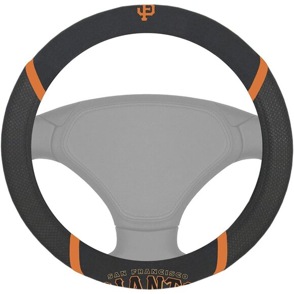 MLB San Francisco Giants Embroidered Mesh Steering Wheel Cover by Fanmats - Picture 1 of 1